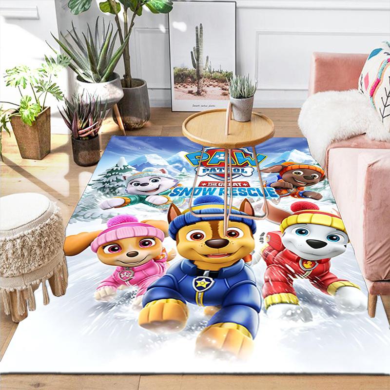 1Pc Paw Patrol Christmas Magic Rug Office Carpet Indoor Outdoor Doormat Nonslip Soft And Comfortable Living Room Christmas Halloween Gift D91883