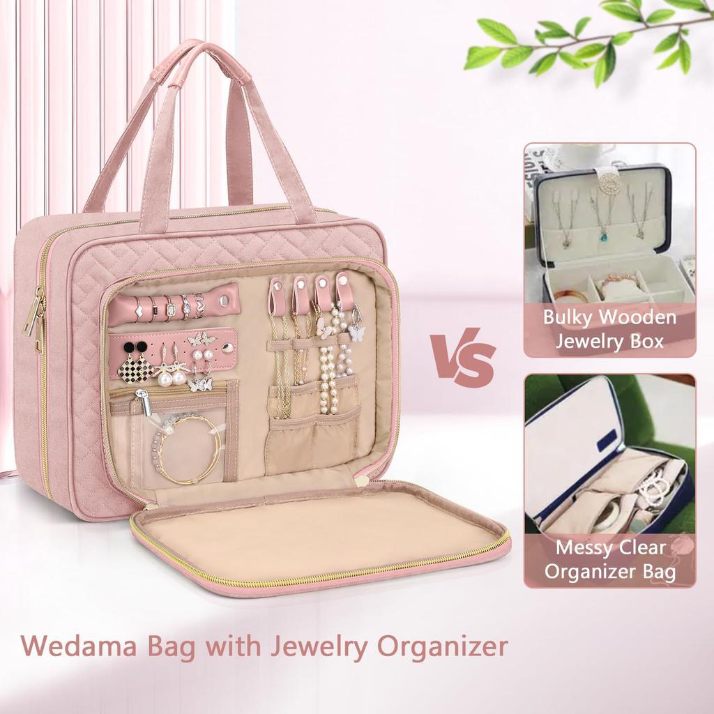 Mason Ladies Wash Bag Hanging Travel Wash Bag with Jewelry Storage Bag Large Cosmetic Bag