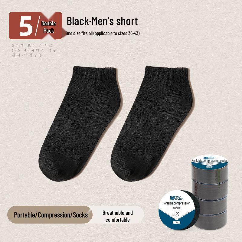 Unisex Disposable Travel Compression Socks - Sweat-Absorbing, Thin, and Portable, Ideal for Outdoor Activities and Business Trips.