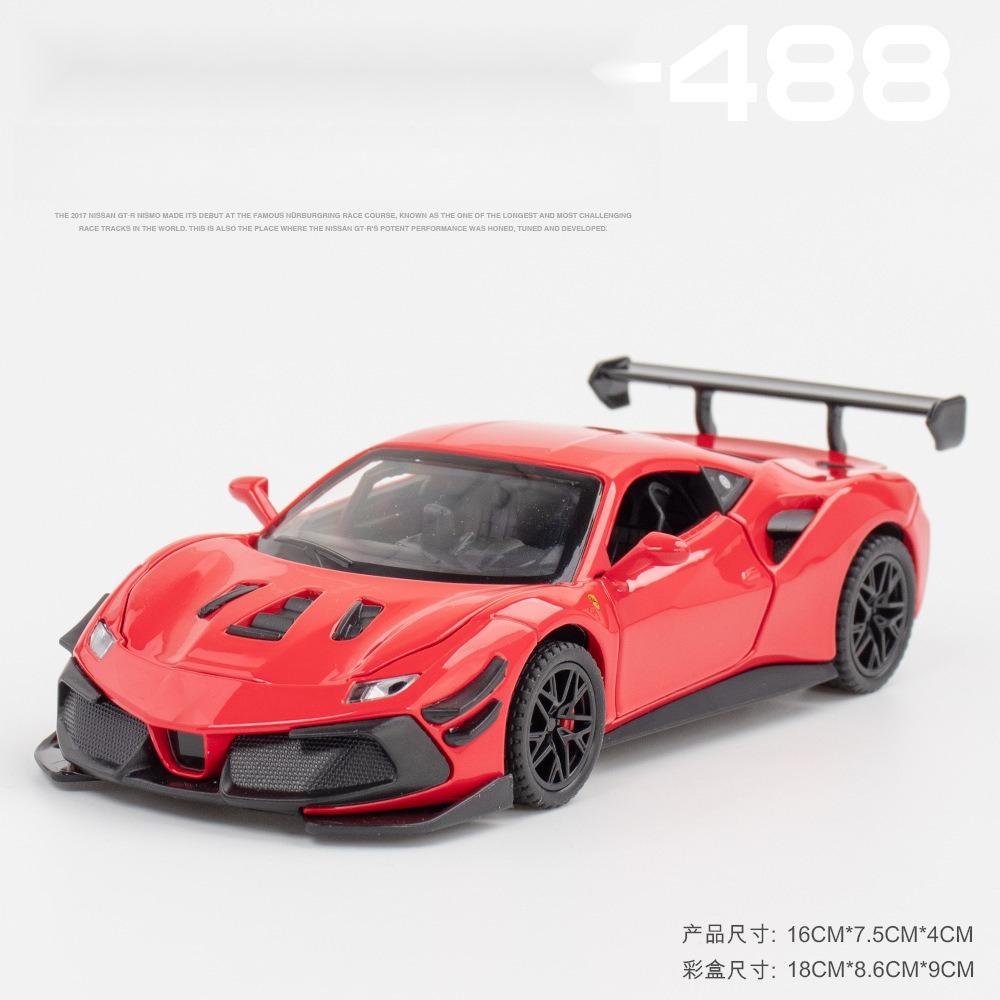1:32 Ferrari Laferrari SF90 P80C 488 Legierungs Auto Modell Diecasts Metall Spielzeugfahrzeuge Auto Modell Simulation Ton Licht Sammelgeschenke