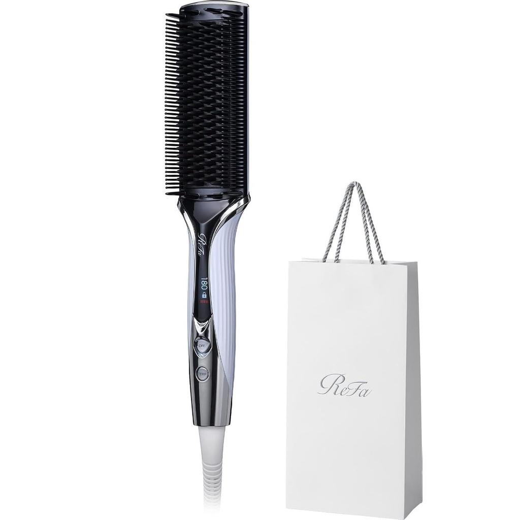 Model - ReFa Straight Blow Iron White Shopper Included