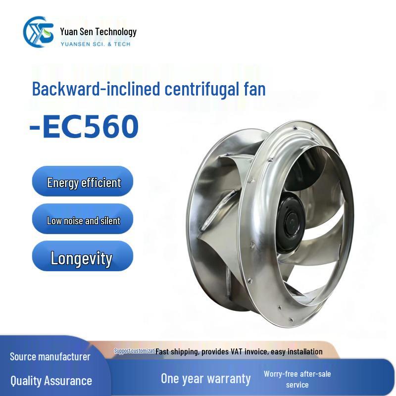 

High-Efficiency Wall-Mounted EC Centrifugal Fan with Intelligent Cooling and Backward Curved Blades