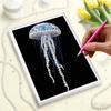 DIY Diamond Art Pearl Painting Kit for Adults,Jellyfish Special Shaped Pearl Art Painting Wall for Home Office Decor Handmade Gift