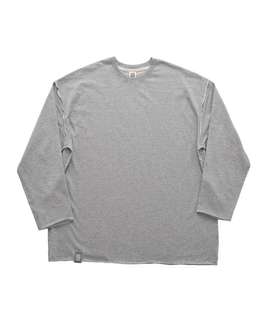 A NOTHING Vintage P. Dyeing Cut-Out Box Tee (Gray)