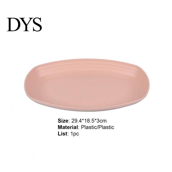 Meal Plate Practical Anti-slid Base Food Widely Used Anti-scratch Plastic for Home Dessert