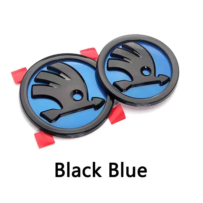 1pcs 80mm 90mm For Car Front Head Hood Rear Trunk Skoda Octavia Superb MK2 Fabia Yeti Rapid Roomster Badge Emblem Logo Sticker