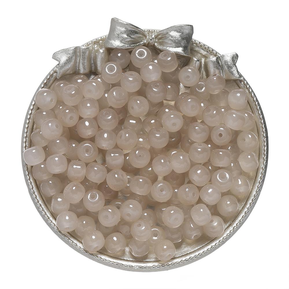 20-50pcs/lot Jelly Flat Round glass Beads Bracelet Spacer Beads For DIY Handmade Charm Jewelry Making Findings Wholesale