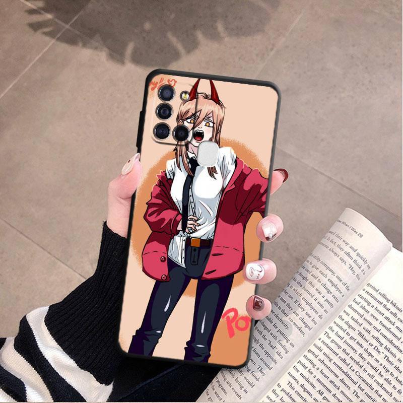 Back Tpu Soft Case For Samsung Galaxy A50 A03s A04s A10s A03 Core A04 A02s A10 A20e A70 A40 A02 A01 Chainsaw Man Anime Cover