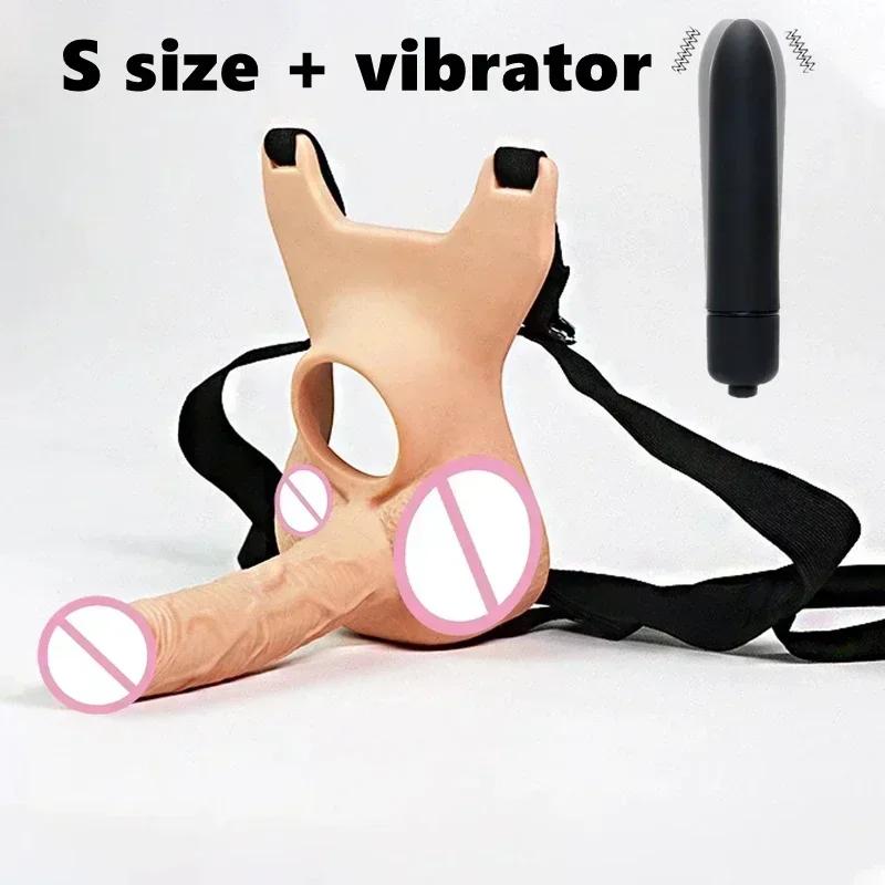 Vaginaplugg 10 frekvenser Dobbel penetrering Analplugg Dildo Butt-plugg Vibrator for menn Stropp på penis Sexleketøy for par