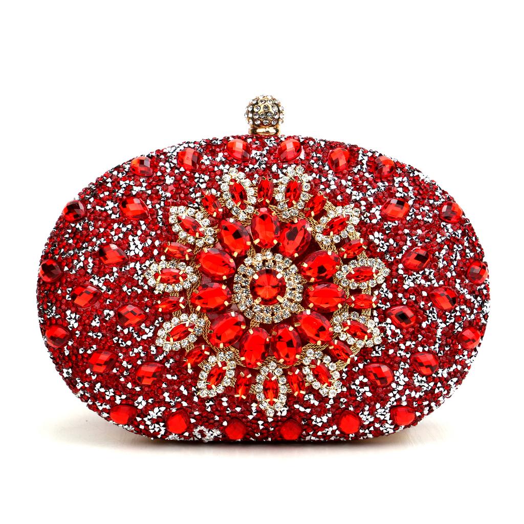 Diamond Women Luxury Clutch Evening Bag Wedding Crystal Ladies Cell Phone Pocket Purse Female Wallet for Party Quality Gift