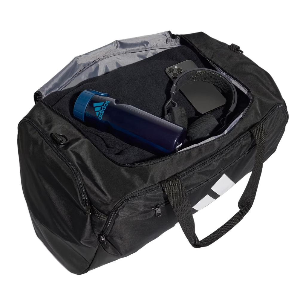 Adidas Defender 60.6L Tear-Resistant Structure Detachable Shoulder Strap Sports Crossbody Tote Bag Polyester Fitness Bag Unisex bags Black JZ0607