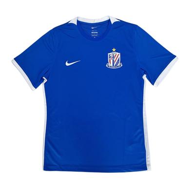 Dri-Fit Fan Edition Shanghai Shenhua Comfortable Versatile Fashion Short Sleeve Football Shirt Men Tops Dark-Blue DH7991-463