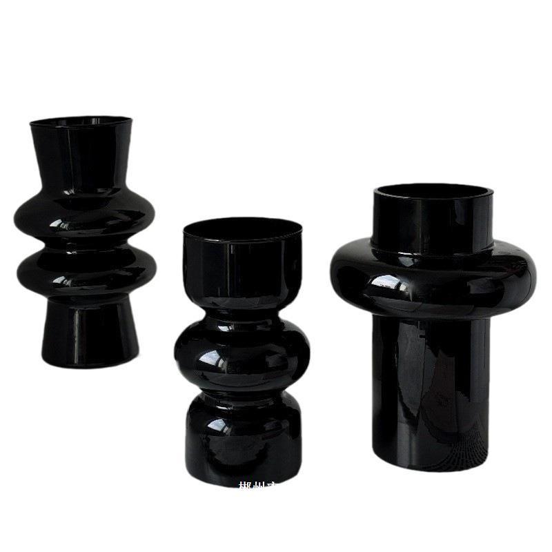Elegant Glass Vintage Flower Vase for Living Room