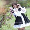 Black and white maid costume cosplay cute animation costume other world restaurant cafe overalls maid costume