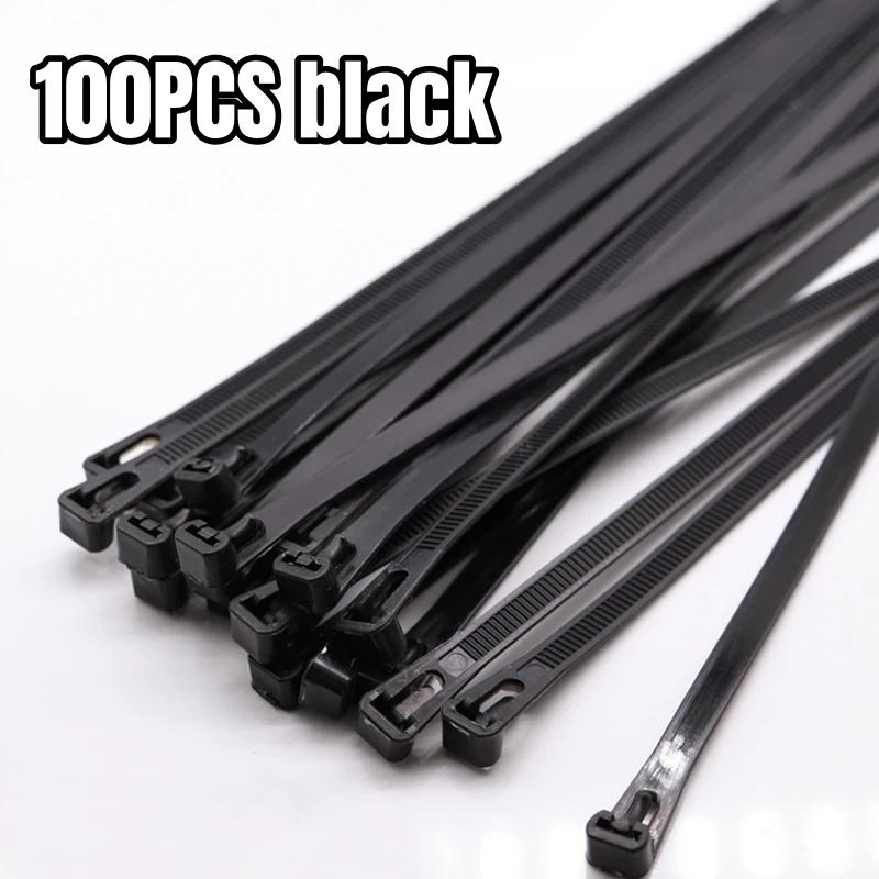 

Plastic nylon reusable cable ties can be released, fixed and bound. Color snap fastener nylon ties 8X150MM8x200mm8x300mm8x400mm 8x150mm