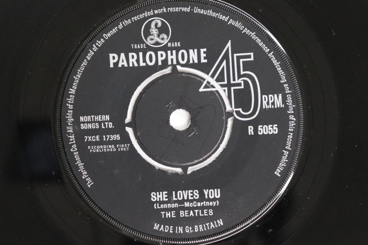 

7-дюймовая пластинка BEATLES - She Loves You / I ll Get You R5055 Parlophone 1963 UK Рок Б/У