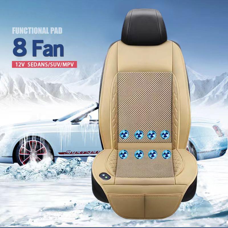 

12V Car Summer Ventilation Massage Seat Cushion Breathable Cooling Massagers seat Pads Car Interior Ventilation Seat Pads