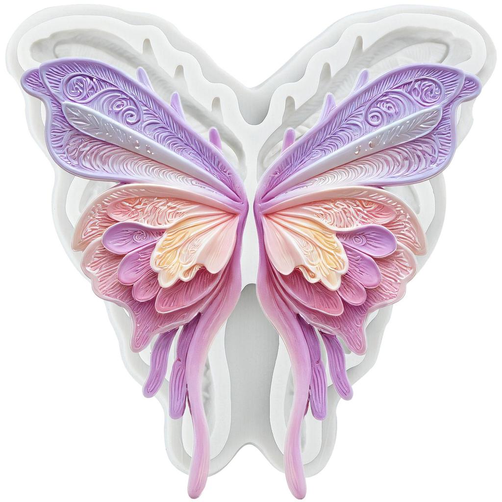 Butterfly Silicone Mold Butterfly Flower Fondant Molds Cake Decorating Tools Cupcake Topper Candy Sugar Craft Gum Paste Polymer Clay