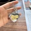 Stylish Love Heart Pendant Bowknot Keychain Accessory Stylish Key Holder for Women Sturdy Alloy Car Key Pendant