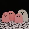 4 Piece Wooden Ghostly Figurines For Halloween Indoor Outdoor Festive Decorations Family Friendly Ghostly Room Decors