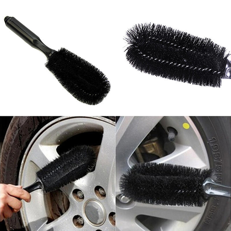 Wheel Tire Rim Scrub Brush Car Truck Motorcycle Bike Washing Cleaning Tool Handy