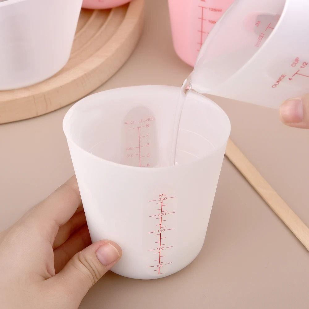 Flexible Measuring Cups Silicone Pouring Measure Cups Melting Cups  Gypsum Plaster Crafts