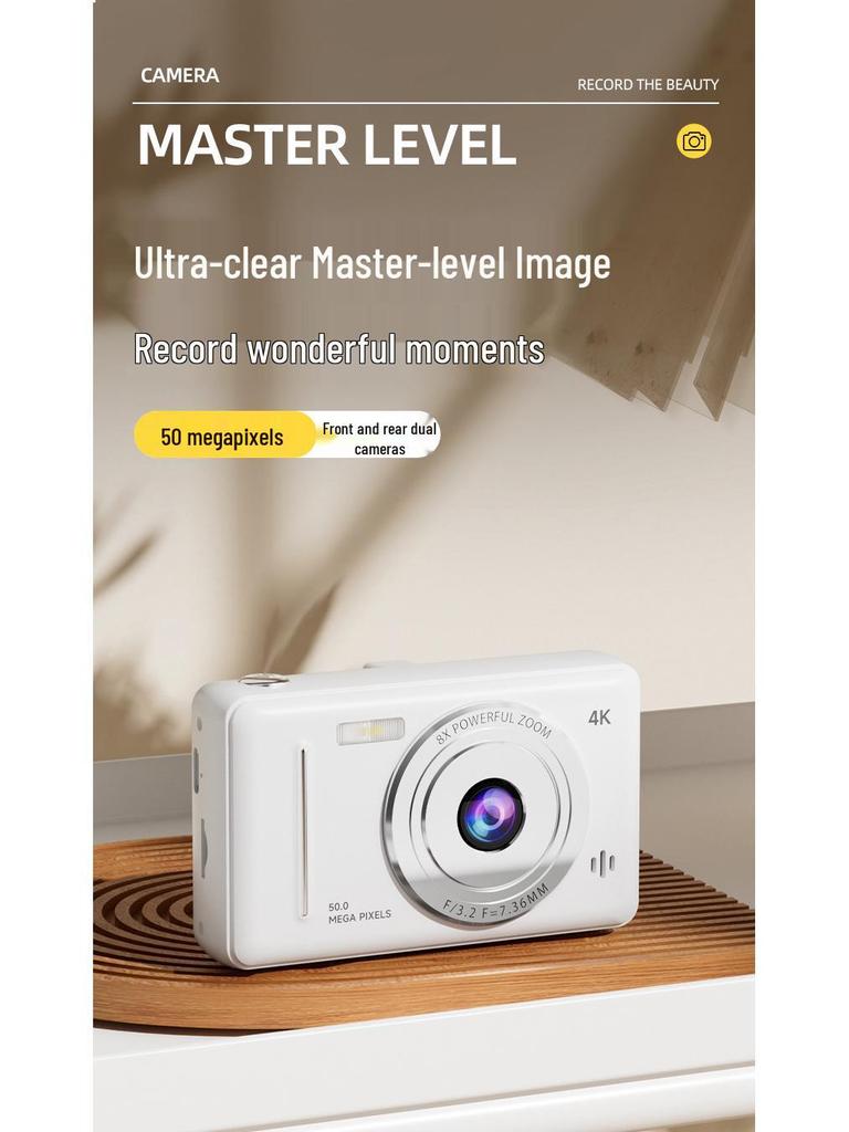 Retro CCD Portable Dual-Camera with Flash for New Students