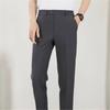 Men's Slim Fit Dress Pants Casual Tapered Trousers Solid Color