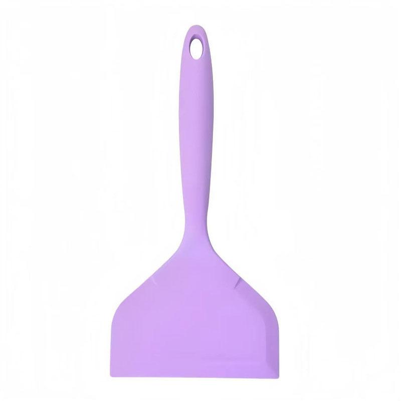 Wide Silicone Shovel Spatula Pancake Spatula Omelette Spatula Wide Flexible Turning Non-stick Cookware Kitchen Spatula фиолетовый