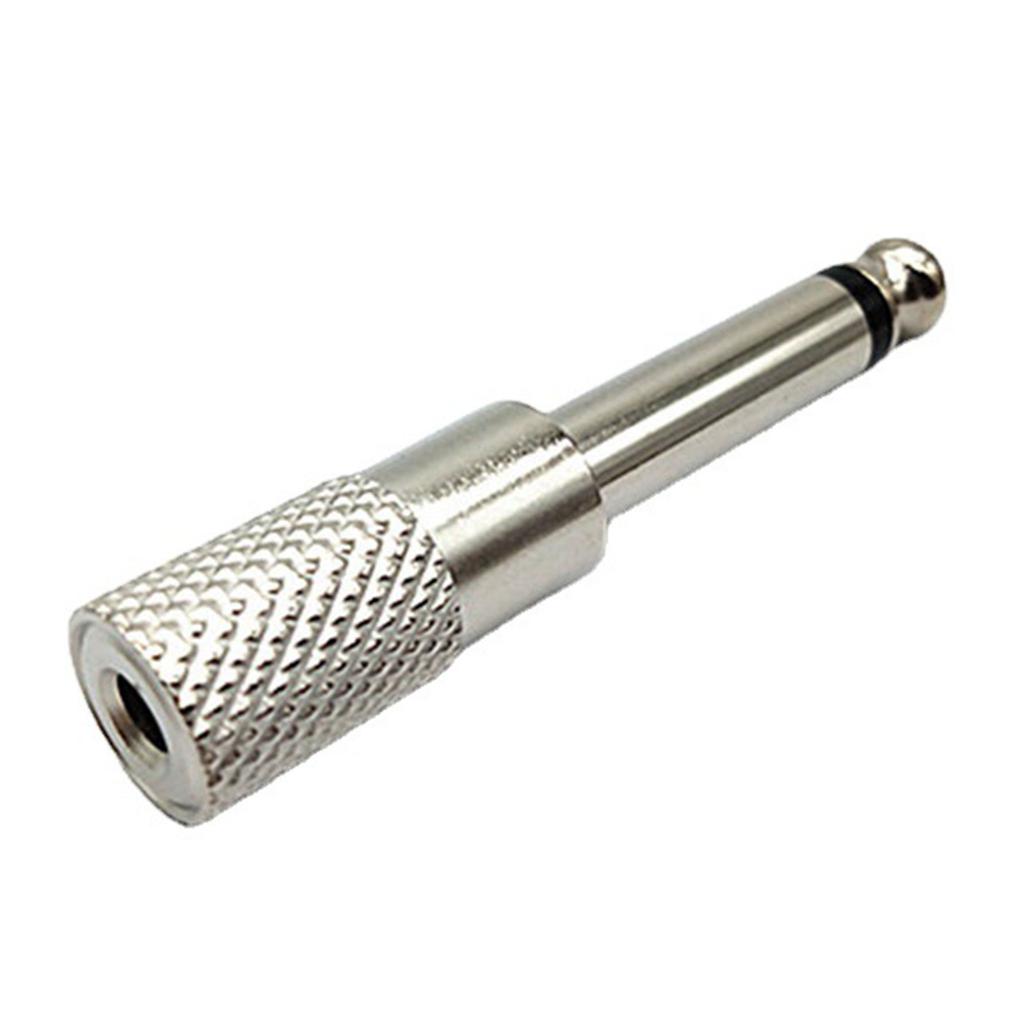 Conector adaptor 6,35 mm masculin la 3,5 mm mamă Adaptor pentru căști îmbunătățește compatibilitatea audio Convertorul pentru căști