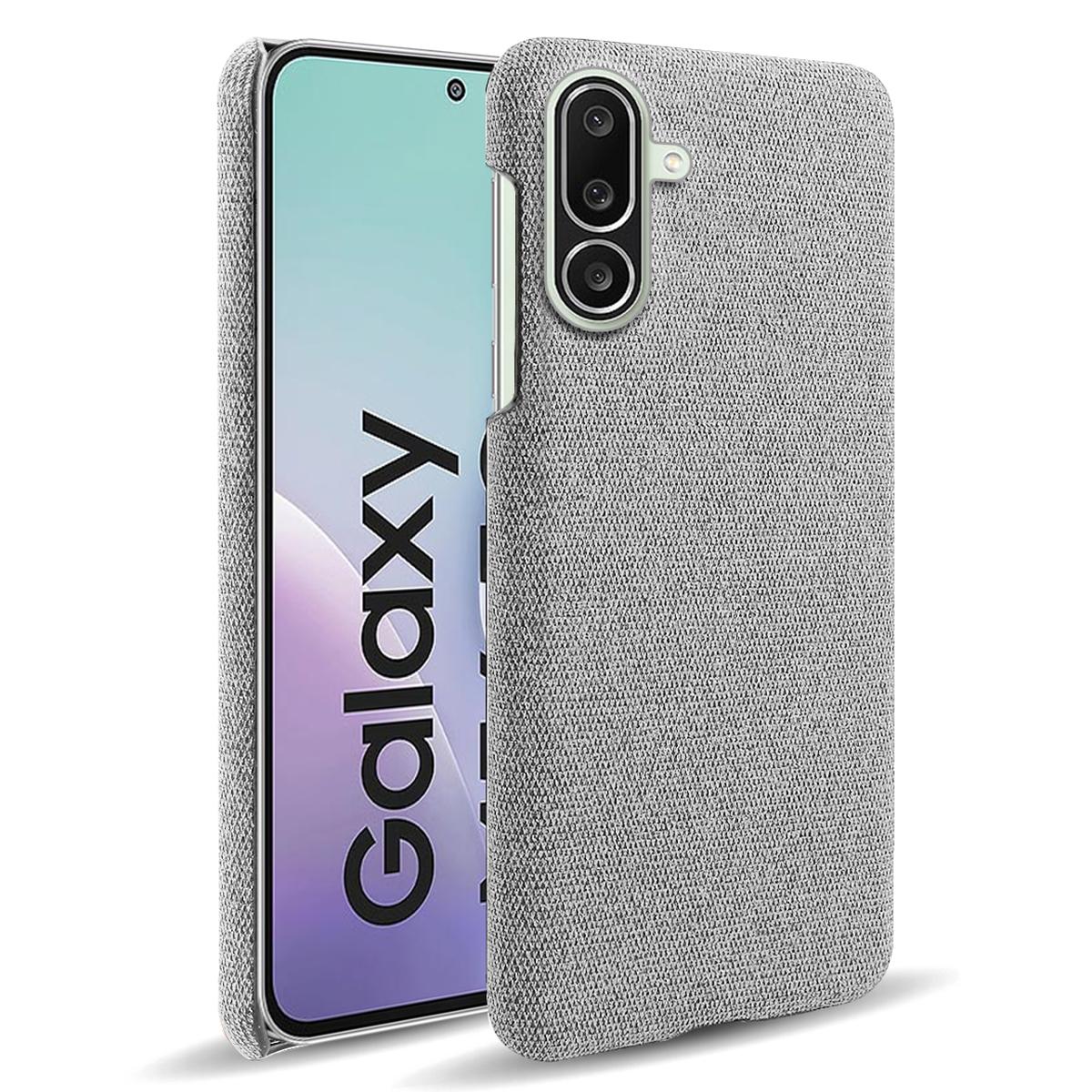 

For Samsung Galaxy M56 5G Phone Case Cloth Texture Anti-Scratch Protective PC Back Cover