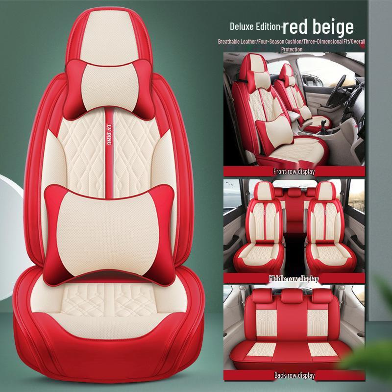 Fundas de Asiento de Cuero Envolvente Completo Baojun 730 para 7 Plazas (2+2+3), Cojines para todas las estaciones.