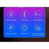 Car air outlet aromatherapy rhythm light car mounted perfume pickup light voice controlled music atmosphere light