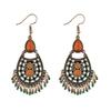 Handmade Retro Bohemian Ethnic Tassel Earrings for Women, Long Thai Style