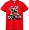 Dog Mom French Bulldog T-Shirt Cute Pet Lover Heart Design Graphic Tee