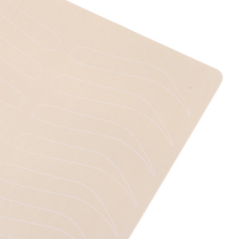 Rubber Tattoo Practice Fake Skin False Eyebrows Tattoo Training Learning 7"X6"