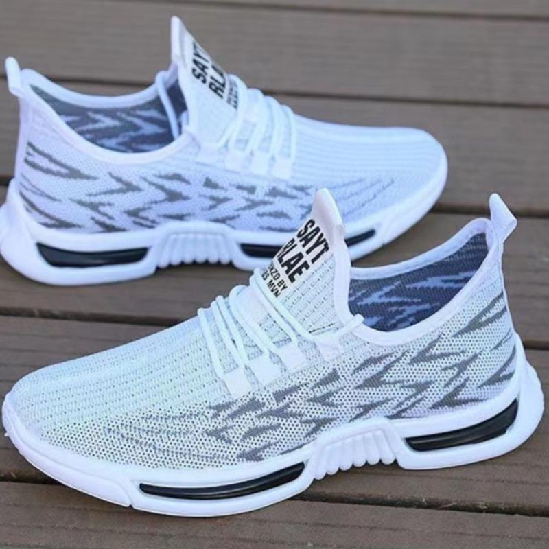 Fashion Male Sneakers Men's Mesh Lightweight Breathable Casual Sports Shoes Summer Soft Sole Outdoor Running Shoes Student Walking Shoes