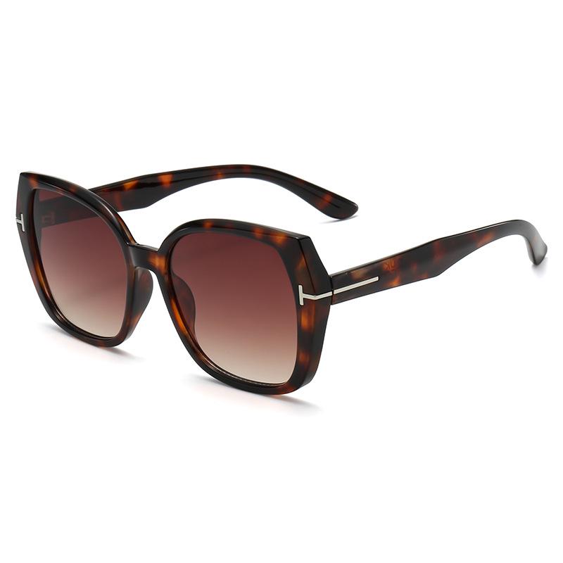 Women's Oversized Retro Square Sunglasses - High-End Sun Protection for Men & Women, Trendy European American Design