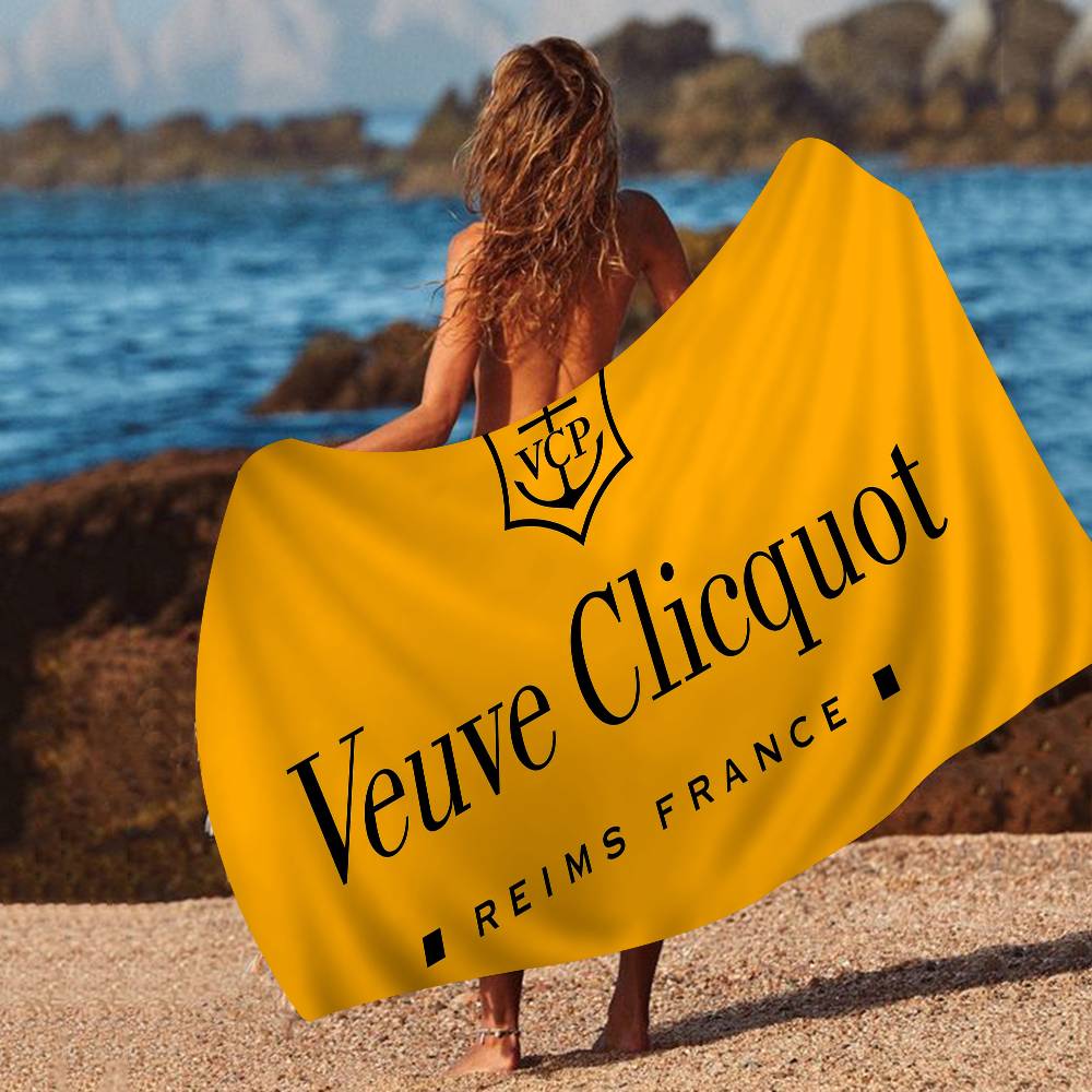 V-Veuve C-clicquot Große Mikrofaser-Strandtücher Schnelltrocknendes Handtuch Sandstrandtücher Poolhandtuch Für Reisen Schwimmbad Yoga
