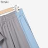 ZANZEA Women Short Sleeve T-Shirts and Long Pants Summer Two Piece Suit Sets