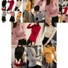 Elegant Women's Long Sleeve Knitted Sweater Turtleneck Jumper Slim Fit Pullover