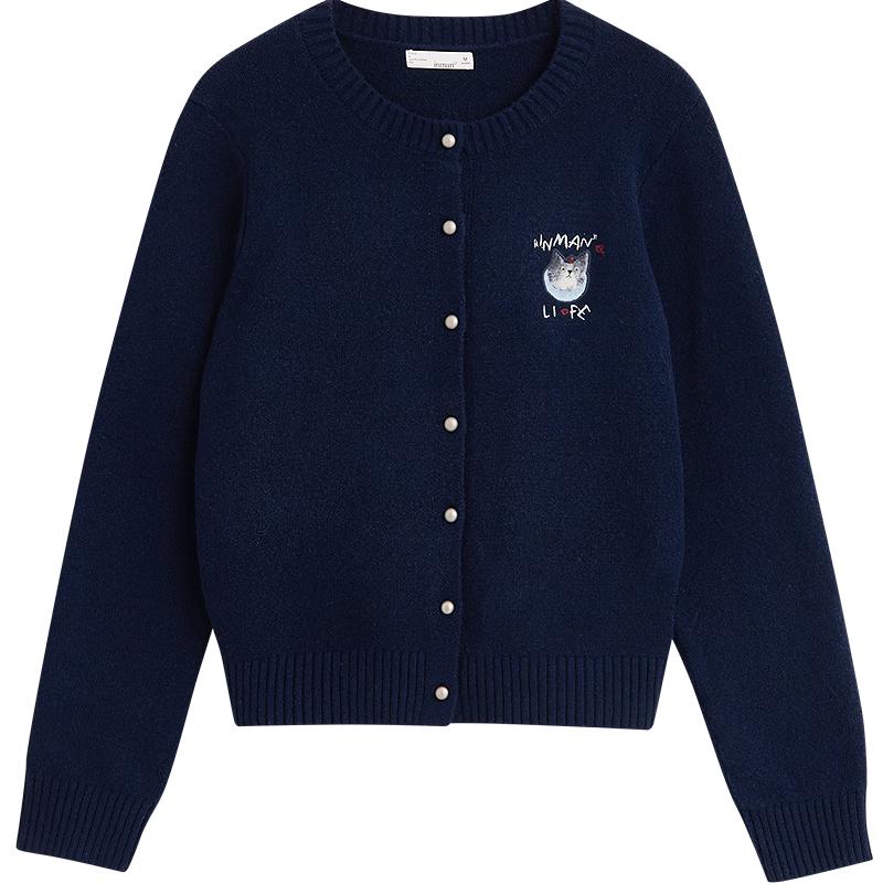 

Женский кардиган Inman из вышитого трикотажа с начесом XL