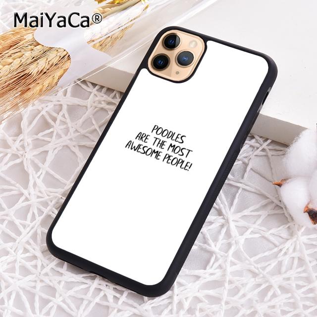 MaiYaCa Life Is Better With A Poodle Silhouette Phone Case For iPhone 17 Air 16 15 Plus 11 12 13 14 Pro Max Coque