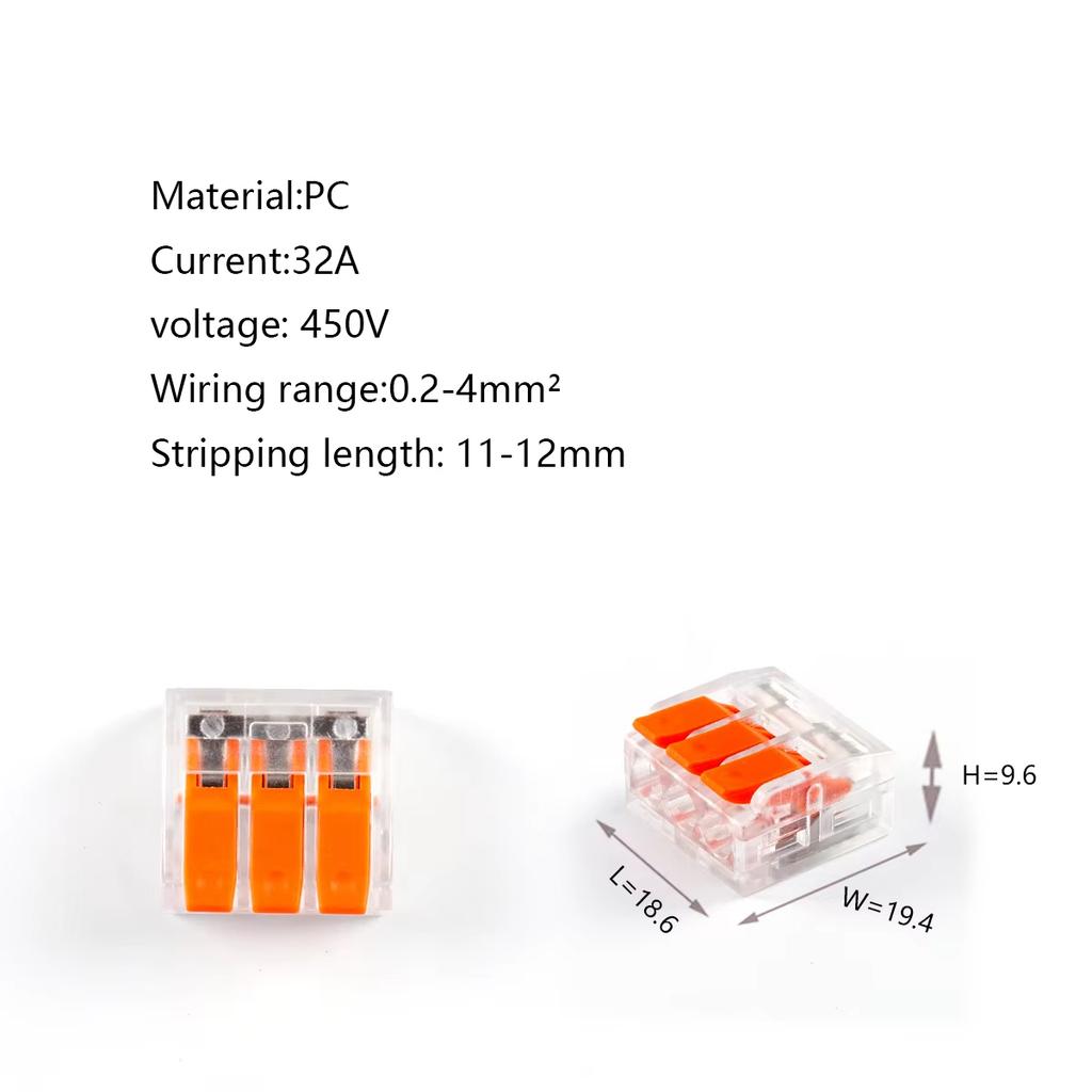 10pcs PCT 412-415 Wire Terminal Connectors Crimping Machine Connetctor Quick Quality Harness Cable Block Assembling Splice