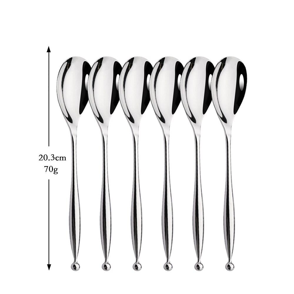 New Luxury 304 Stainless Steel Sliver Flatware Cutlery Set Food Knife Fork Spoon Western Dinnerware Tableware Set Kitchen Accessories