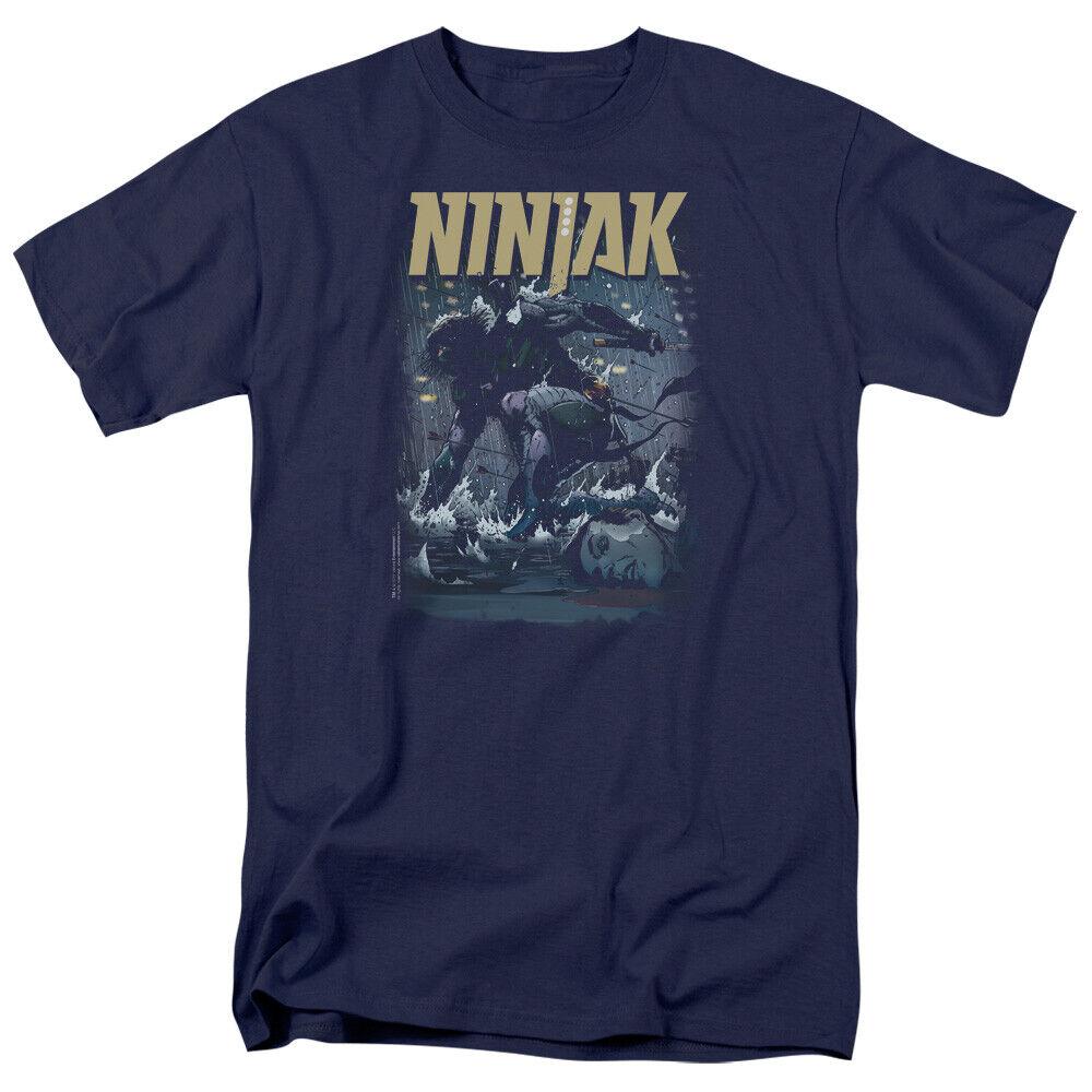 

Футболка Ninjak Rainy Night Ninjak Valiant Comics Темно-синяя футболка унисекс