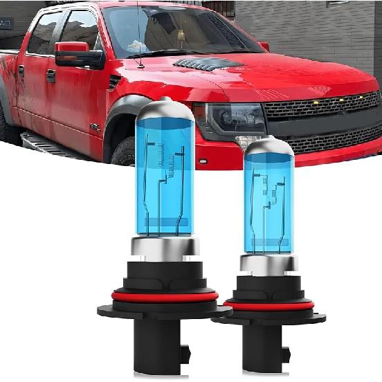 Headlights Fit for 2015-2020 Ford F150 Halogen Headlight Bulbs,9005/HB3/H10 High Beam & H11/H8/H9 Low Beam Headlight Bulbs,Plug And Play,Pack of 4