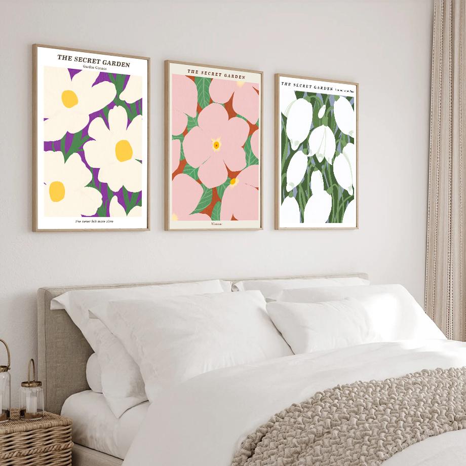 Flower Market Wall Art Colorful Canvas Painting Nordic Plant Poster Printed Picture Of The Living Room Mural Decorative Painting