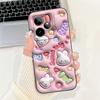 For Realme GT 7 7T Case New Fashion Cartoon Luxury Girly Painting Funda For Realme GT7 RMX5061 Back Cover Matte Liquid Silicone