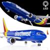 B737 Southwest Airlines Plane Models Toy 1:85 Scale 47CM Resin Plastic Model Light And Wheels Collected Gift By Aviation